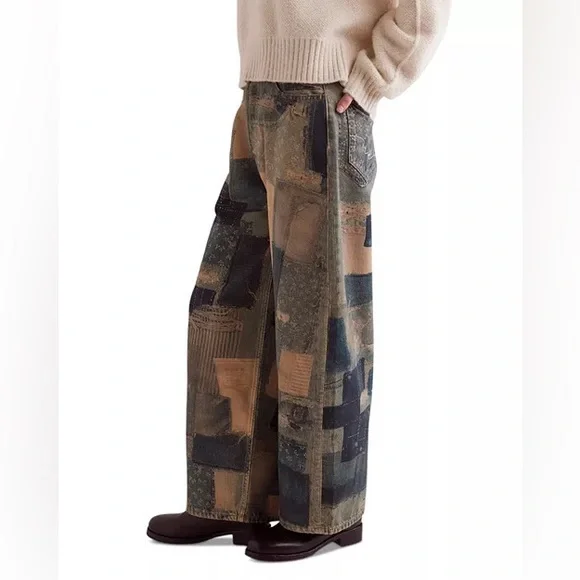 NWT We the Free Illusions Patchwork Jeans - Picture 4 of 9